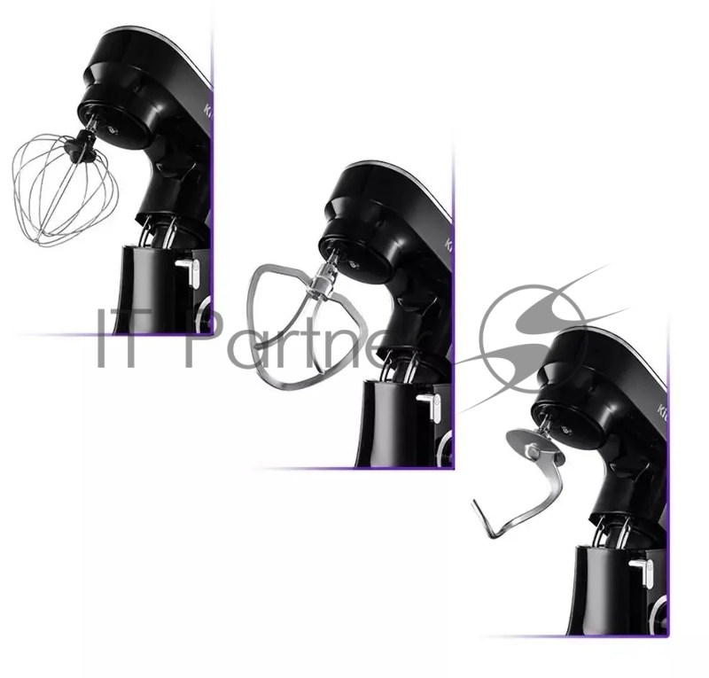 Миксер планетарный Kitfort КТ-3080 1400Вт черный