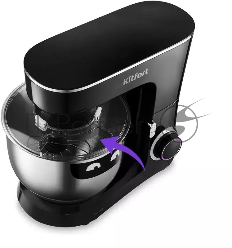 Миксер планетарный Kitfort КТ-3080 1400Вт черный