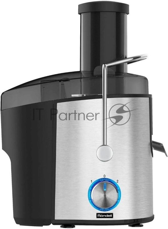 Соковыжималка центробежная Rondell RDE-1504, 800Вт, 750мл, нержавеющая сталь/черный