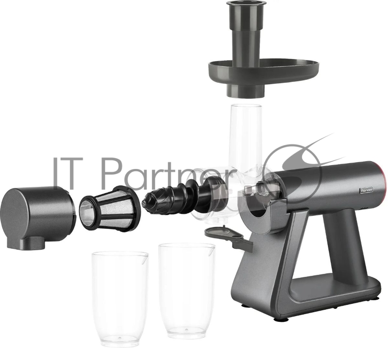 Соковыжималка шнековая Rondell RDE-1503, 150Вт, 500мл, графит