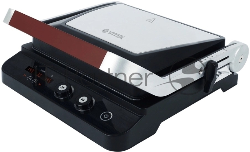 Электрогриль Vitek VT-2638 2000Вт черный/стальной