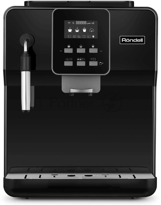 Кофемашина Rondell RDE-1109, 1350Вт, черный/серебристый