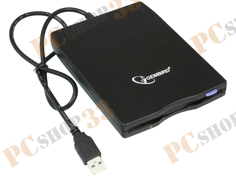 Дисковод 3.5 Gembird FLD-USB, внешн., черный (USB)