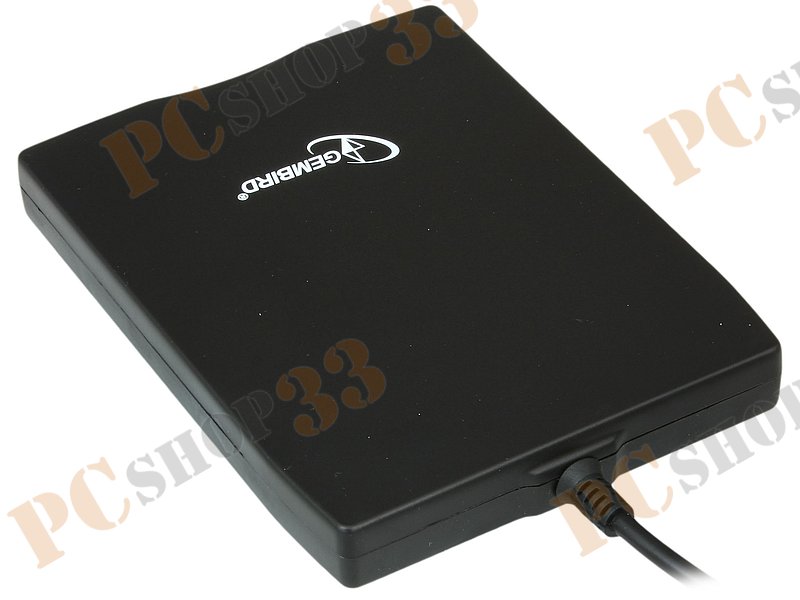 Дисковод 3.5 Gembird FLD-USB, внешн., черный (USB)