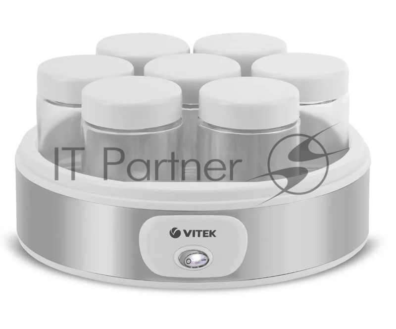 Йогуртница Vitek VT-2601 18Вт 7б. 200мл серый/белый