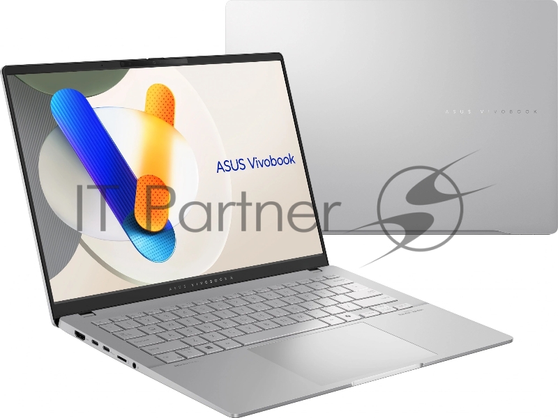 Ноутбук Asus VivoBook S14 OLED M5406WA-QD127 14 OLED WUXGA/AMD Ryzen AI 9 365 2ГГц/24Gb/SSD1Tb/AMD Radeon 880M/noOS/silver/1.3кг