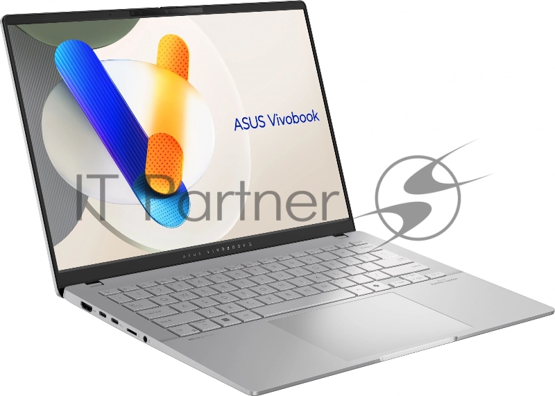 Ноутбук Asus VivoBook S14 OLED M5406WA-QD127 14 OLED WUXGA/AMD Ryzen AI 9 365 2ГГц/24Gb/SSD1Tb/AMD Radeon 880M/noOS/silver/1.3кг