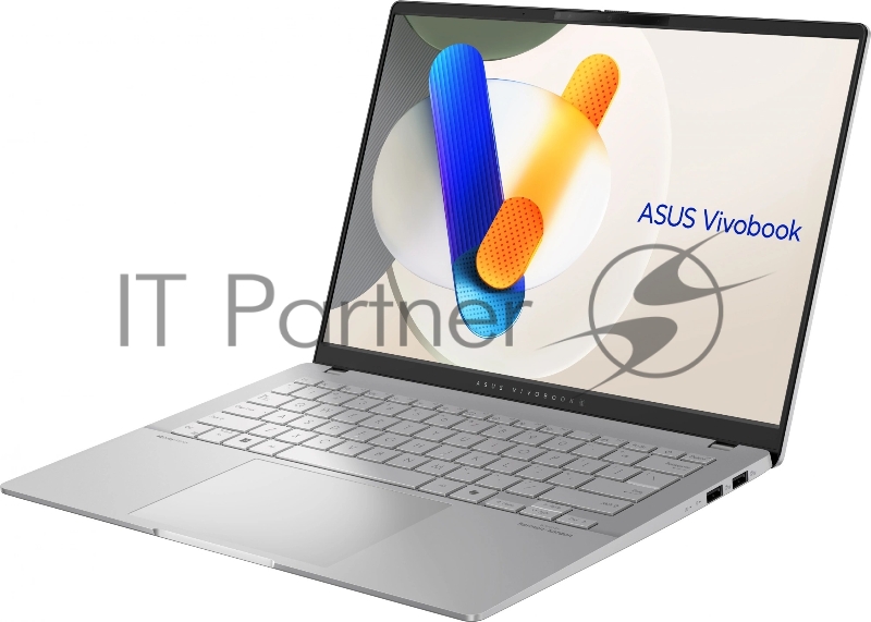Ноутбук Asus VivoBook S14 OLED M5406WA-QD127 14 OLED WUXGA/AMD Ryzen AI 9 365 2ГГц/24Gb/SSD1Tb/AMD Radeon 880M/noOS/silver/1.3кг