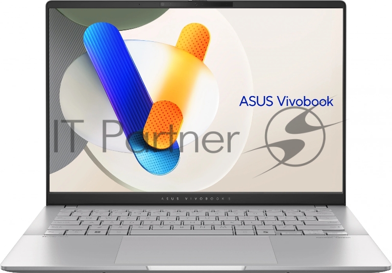 Ноутбук Asus VivoBook S14 OLED M5406WA-QD127 14 OLED WUXGA/AMD Ryzen AI 9 365 2ГГц/24Gb/SSD1Tb/AMD Radeon 880M/noOS/silver/1.3кг