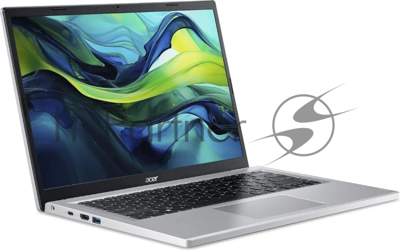 Ноутбук Acer Aspire Go 14 AG14-21P Ryzen 3 7320U 8Gb SSD 256Gb AMD Radeon Graphics 14 WUXGA IPS Cam 50Вт*ч No OS Серебристый AG14-21P-R4XC NX.KXDCD.008