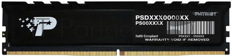Память DDR5 8GB 5200MHz Patriot PSP58G520081H1 Signature Premium RTL PC5-41600 CL42 DIMM 288-pin 1.1В single rank с радиатором Ret