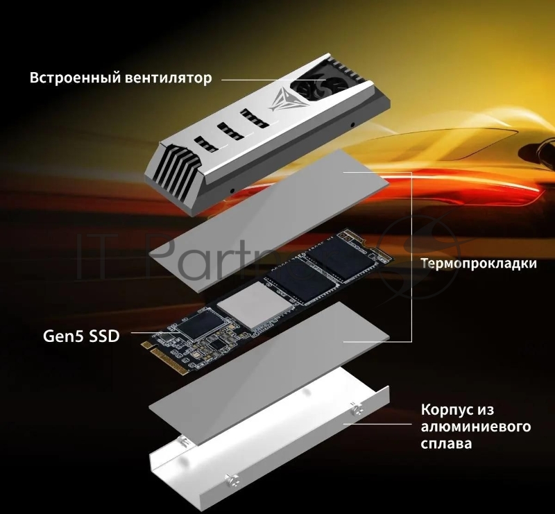 Накопитель SSD Patriot PCIe 5.0 x4 4TB PV553P4TBM28H PV553 M.2 2280