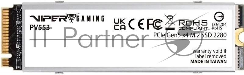 Накопитель SSD Patriot PCIe 5.0 x4 4TB PV553P4TBM28H PV553 M.2 2280