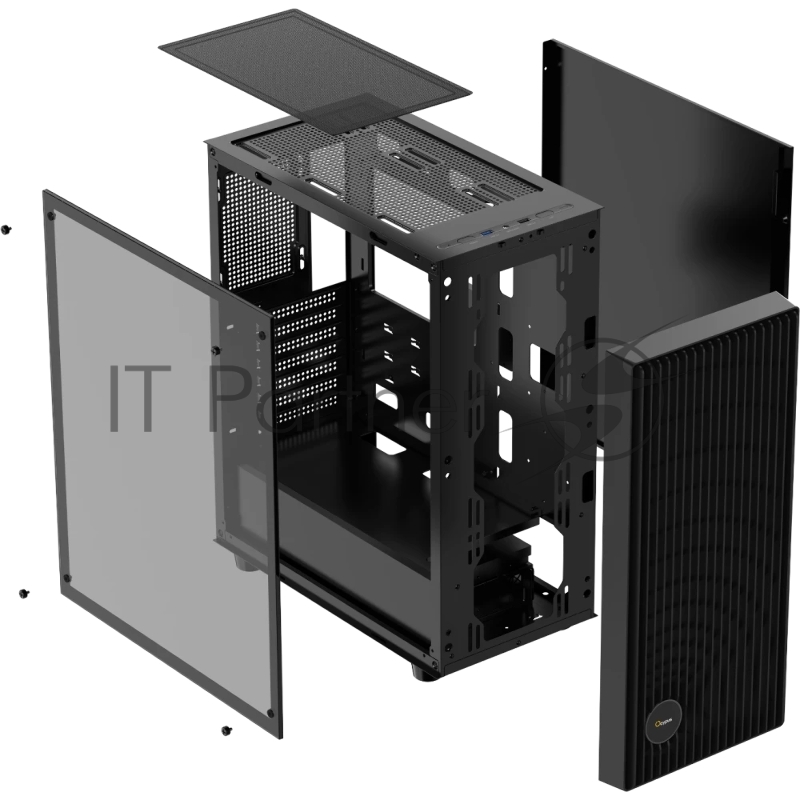 Корпус Ocypus Gamma C70 BK ARGB ATX / win / black / 4 ARGB fans / no PSU / Tempered Glass