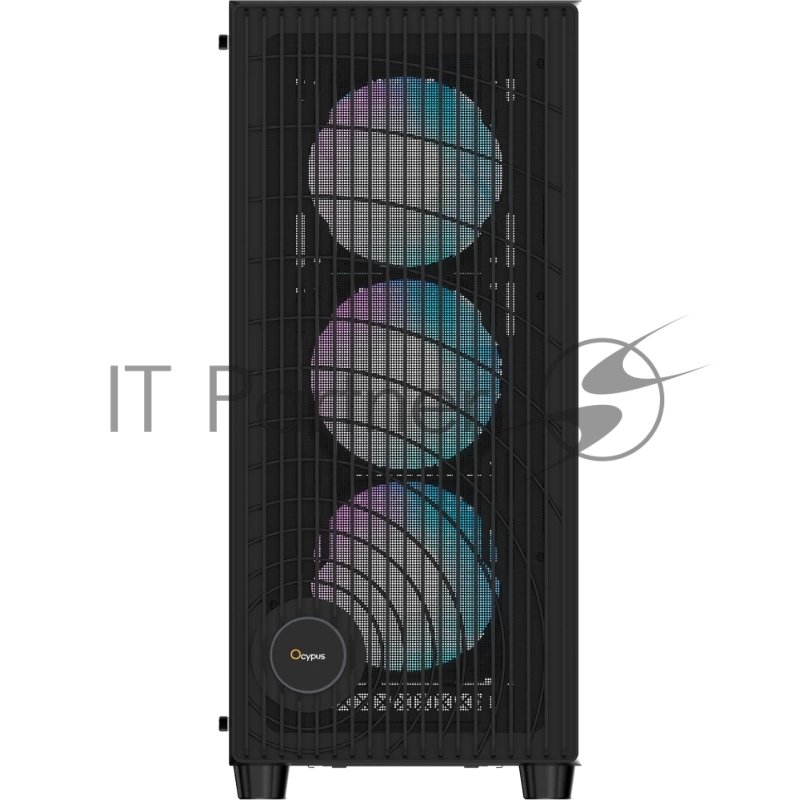Корпус Ocypus Gamma C70 BK ARGB ATX / win / black / 4 ARGB fans / no PSU / Tempered Glass