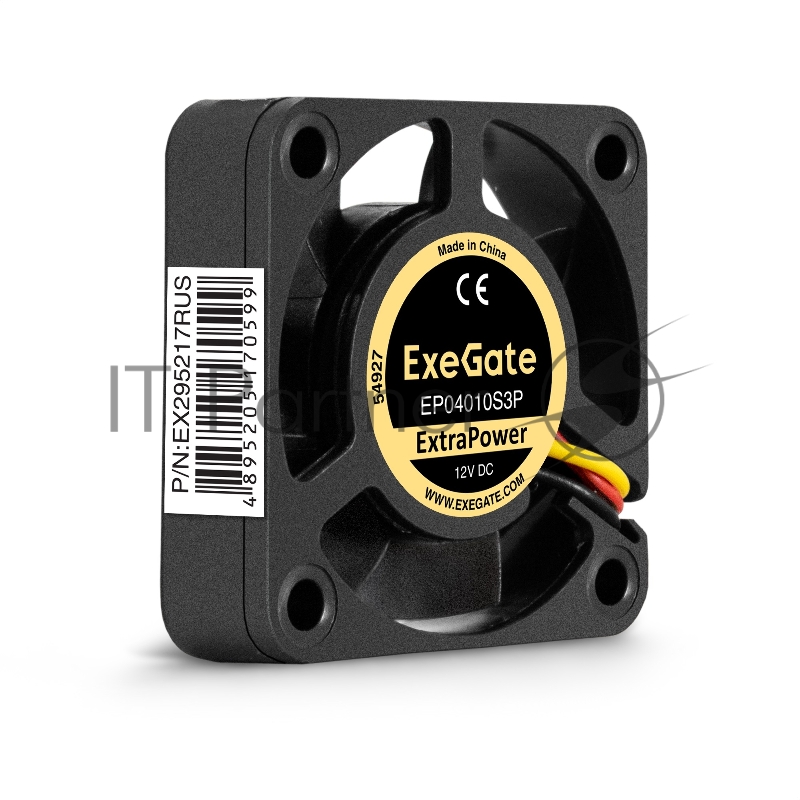 Вентилятор 12В DC ExeGate ExtraPower EP04010S3P (40x40x10 мм, Sleeve bearing (подшипник скольжения), 3pin, 7500RPM, 36dBA)