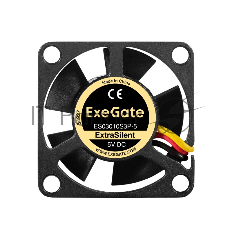 Вентилятор 5В DC ExeGate ExtraSilent ES03010S3P-5 (30x30x10 мм, Sleeve bearing (подшипник скольжения),3pin, 8500RMP, 24dBA)