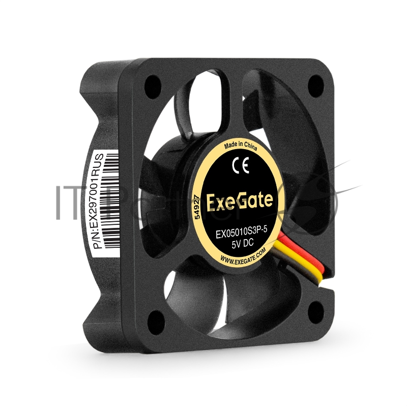 Вентилятор 5В DC ExeGate EX05010S3P-5 (50x50x10 мм, Sleeve bearing (подшипник скольжения), 3pin, 5500RMP, 27dBA)