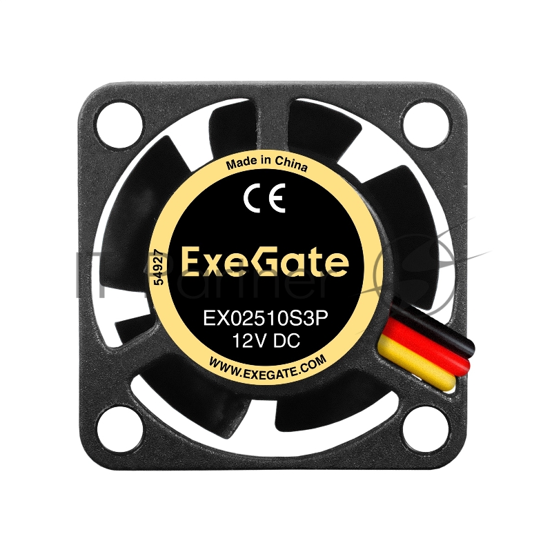 Вентилятор 12В DC ExeGate EX02510S3P (25x25x10 мм, Sleeve bearing (подшипник скольжения), 3pin, 10000RPM, 22dBA)