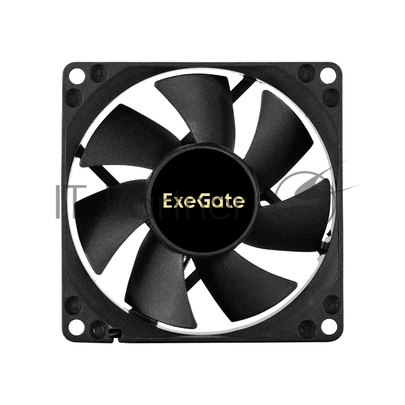 Вентилятор 12В DC ExeGate ExtraSilent ES08025SM (80x80x25 мм, Sleeve bearing (подшипник скольжения), Molex, 2100RPM, 21dBA)