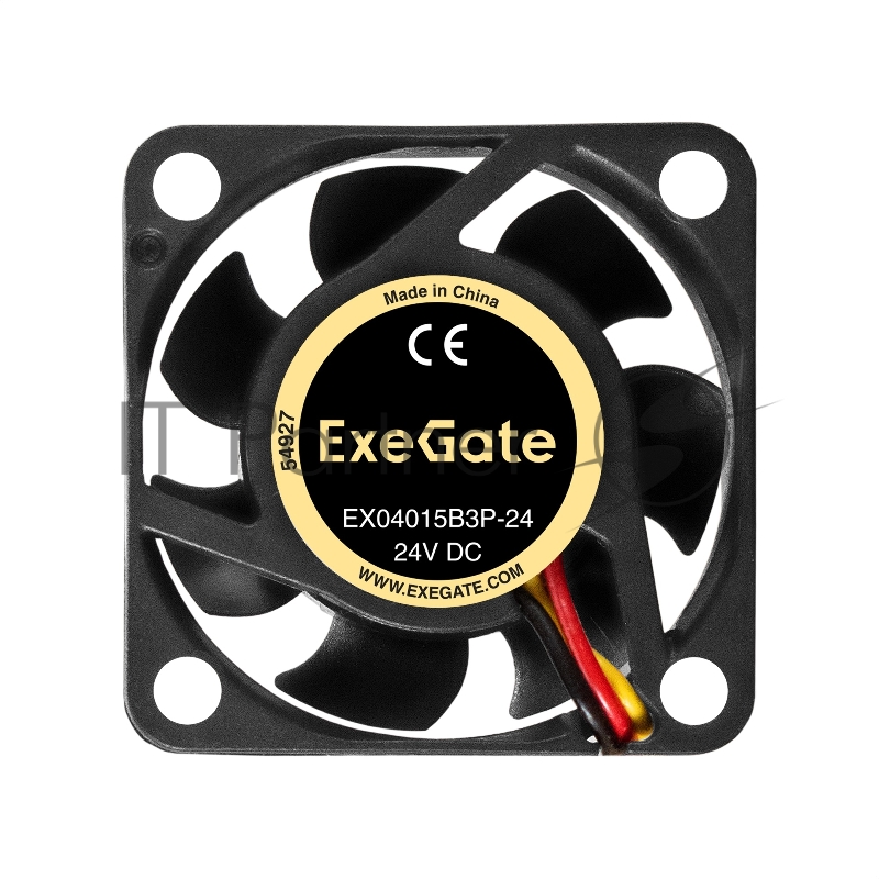 Вентилятор 24В DC ExeGate EX04015B3P-24 (40x40x15 мм, 2-Ball (двойной шарикоподшипник), 3pin, 7800RMP, 33,1dBA
