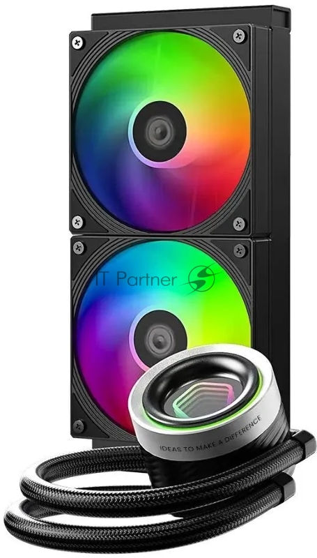 Система жидкостного охлаждения ID-Cooling FX240 INFINITY ARGB (Black) 300W all Intel/AMD