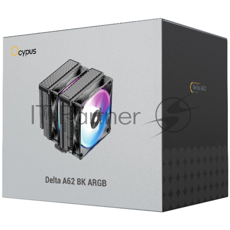 Кулер Ocypus Delta A62 BK ARGB Black 260W/ All Intel/ AMD AM*/ 2 fans / Screws