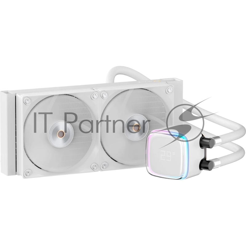 Система жидкостного охлаждения Ocypus Iota L24 WH ARGB White 280W/ All Intel/ AMD AM*/ Digital display / Screws