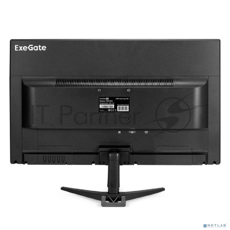 Монитор 24 ExeGate EB2400A (VA LED Grade A+, FHD, 1920x1080@75Гц, 16:9, 200cd/m2, 3000:1, 170°/160°, 5ms, D-Sub, HDMI, Flicker-free, Low Blue Light, кабель HDMI 1.5м, VESA 75x75, регулировка наклона (tilt), черный)
