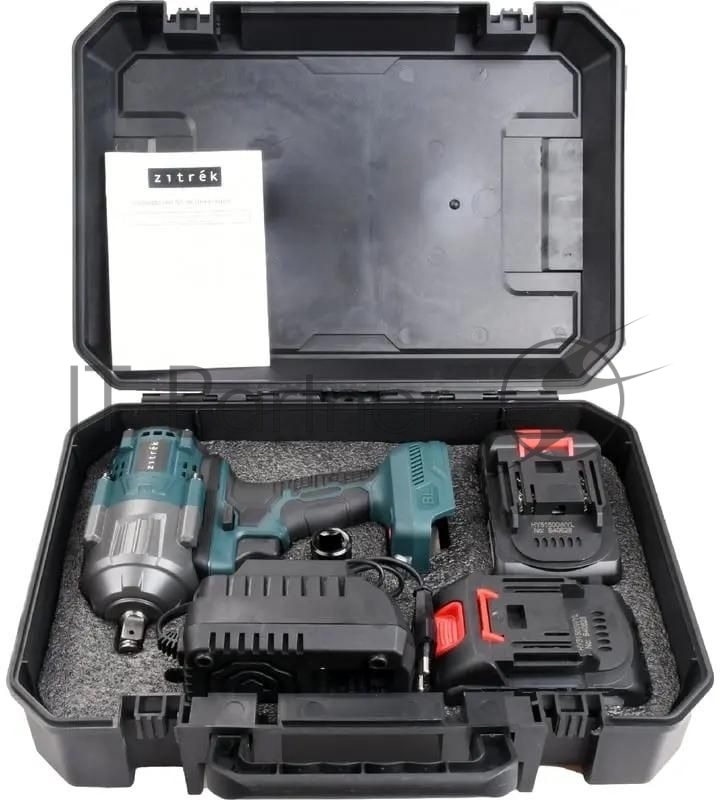 Гайковерт Zitrek Crusher 20 PRO аккум. патрон:квад.1/2 (кейс в комплекте) (085-1020)