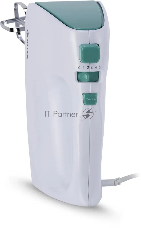 Миксер ручной Vitek VT-1490 белый/зеленый