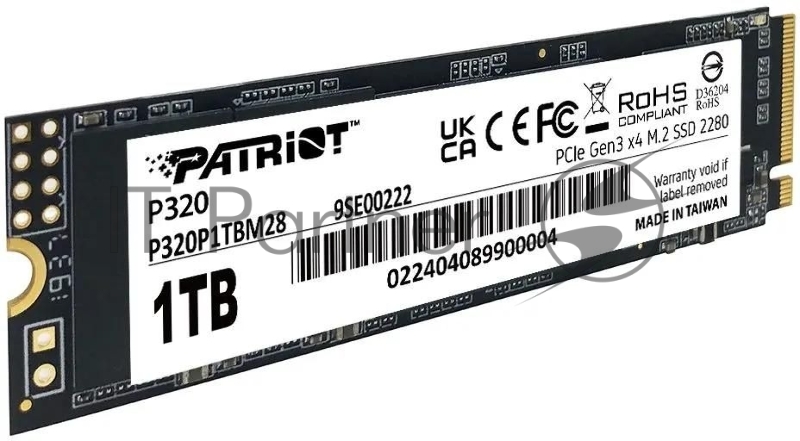 Накопитель SSD Patriot PCIe 3.0 x4 1TB P320P1TBM28 P320 M.2 2280