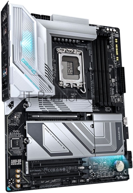 Материнская плата GIGABYTE Z890 GAMING X WIFI7, LGA 1851, Intel Z890, 4xDDR5, 4xSATA, 4xM.2, 1xPCI-E 5.0 x16, 2xPCI-E 4.0 x4, 1xDP, 1xUSB-C, 1x 2.5Gb LAN, 3xUSB-A 3.2 Gen 1, 2xUSB-A 3.2 Gen 2, 4xUSB-A 2.0, 1xUSB4, 2x3.5 мм, 7.1, ATX