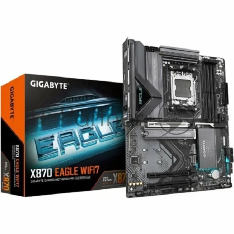 Материнская плата Gigabyte X870 EAGLE WIFI7 SocketAM5 AMD X870 4xDDR5 ATX AC`97 8ch(7.1) 2.5Gg RAID+HDMI RTL