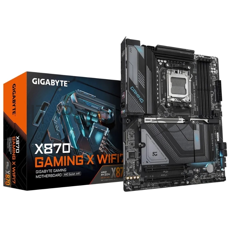 Материнская плата Gigabyte X870 GAMING X WIFI7 SocketAM5 AMD X870 ATX AC`97 8ch(7.1) 2.5Gg RAID+HDMI RTL