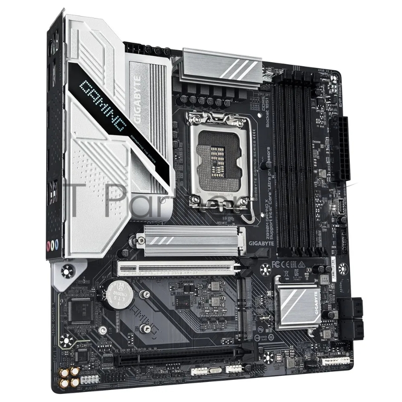 Материнская плата GIGABYTE Z890M GAMING X, LGA 1851, Intel Z890, 4xDDR5, 4xSATA, 3xM.2, 1xPCI-E 5.0 x16, 1xPCI-E 4.0 x16, 1xHDMI, 2xDisplayPort, 1x 2.5Gb LAN, 2xUSB-A 2.0, 3xUSB-A 3.2 Gen 1, 3x3.5 мм, 7.1, Micro-ATX