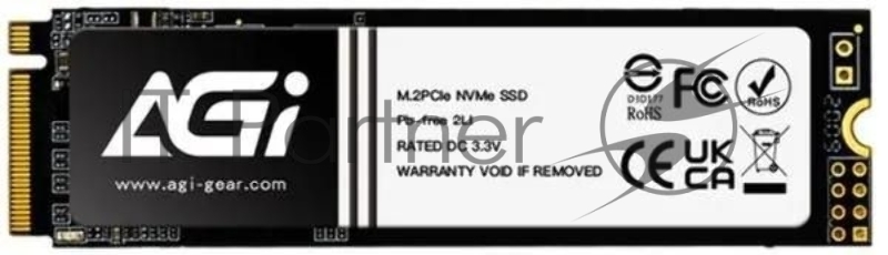 Накопитель SSD AGi PCIe 4.0 x4 2TB AGI2T0G44AI828 AI828 M.2 2280
