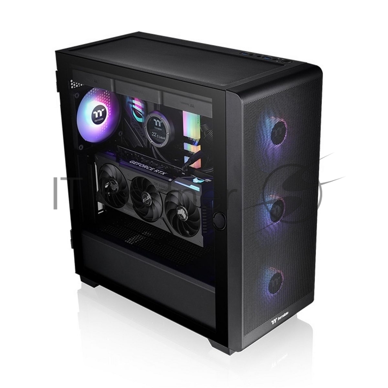 Корпус Thermaltake S250 TG ARGB Mid Tower Chassis (CA-1Y6-00M1WN-00) Black Win1 SPCC/Tempered Glass* 1/CT120 ARGB Fan*4/Brown Box