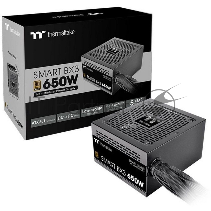 Блок питания Thermaltake Smart BX3 650W 80 Plus Bronze (PS-SPD-0650NNFABE-3)