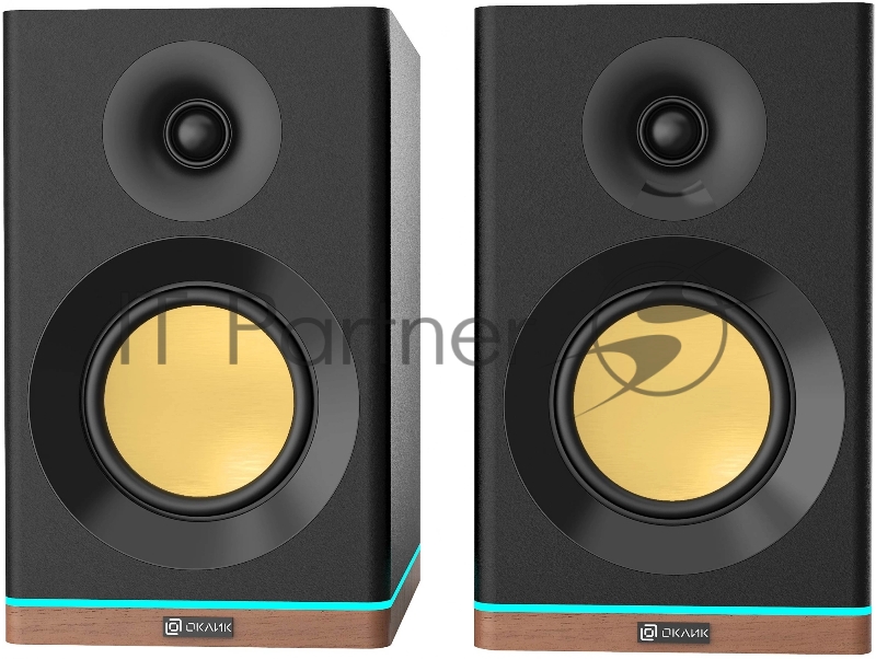 Колонки Оклик OK-605A 2.0 черный 60Вт BT