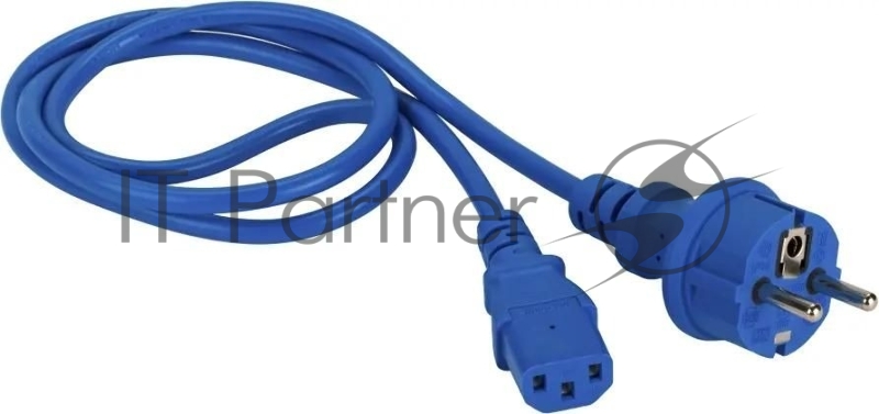 Шнур питания Lanmaster LAN-PP13/SH-7.0-BL C13-Schuko проводник.:3x0.75мм2 7м 220В 10А синий