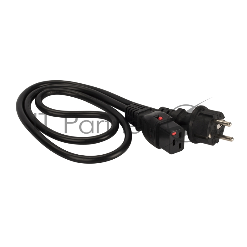 Шнур питания Lanmaster LAN-PP19L/SH-5.0-BK C19-Schuko проводник.:3x1.5мм2 5м 220В 16А черный