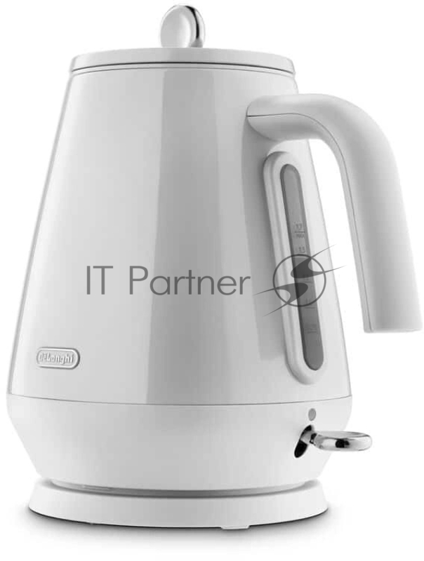Чайник электрический Delonghi KBY2001.W 1.7л. 2200Вт белый корпус: металл/пластик