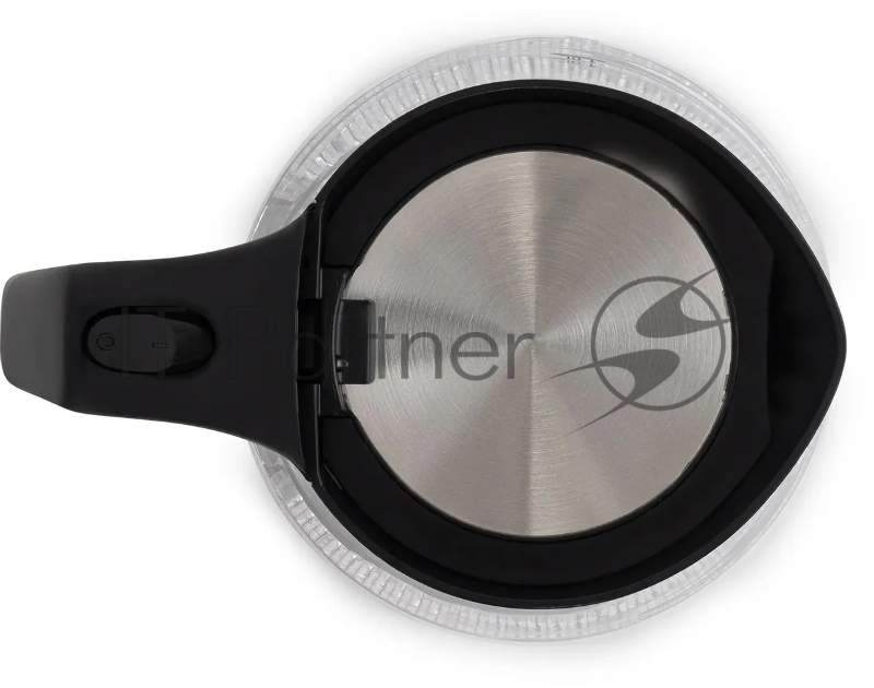 Чайник электрический Starwind SKS2035 1.7л. 2200Вт черный корпус: стекло/пластик