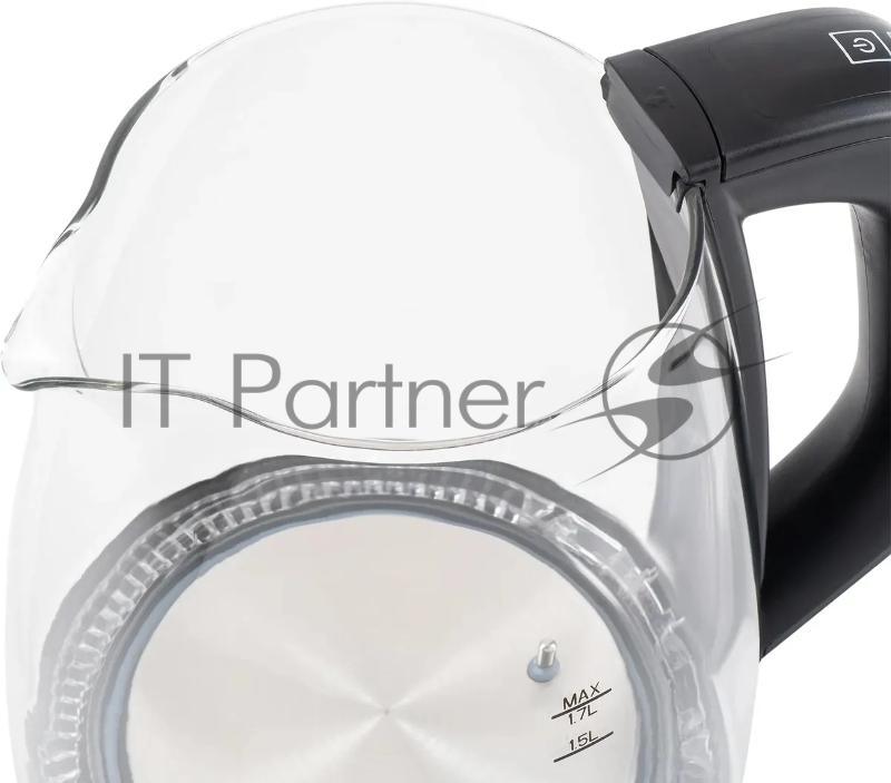 Чайник электрический Starwind SKS3036 1.7л. 2200Вт черный корпус: стекло