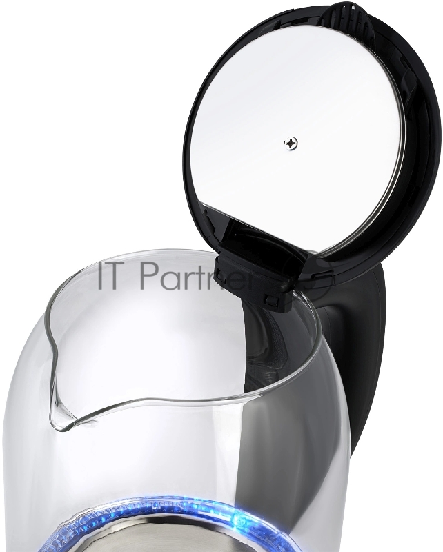 Чайник электрический Starwind SKG1779 1.8л. 1700Вт прозрачный/черный корпус: стекло