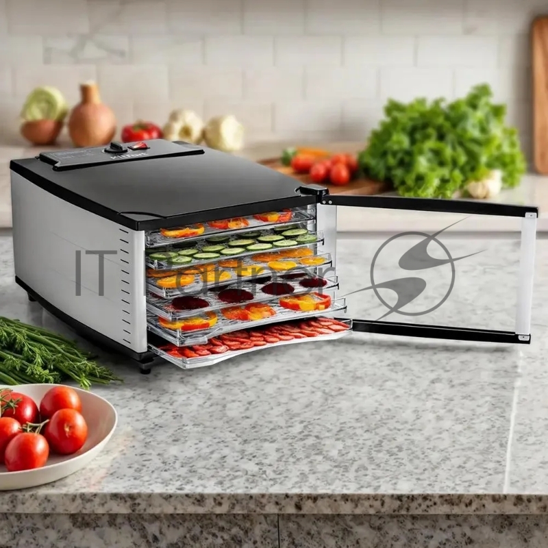 Сушка для фруктов и овощей Kitfort КТ-1969 18под. 800Вт черный