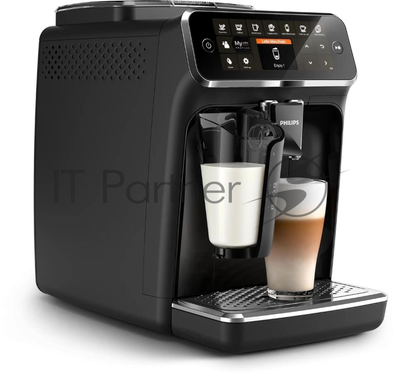 Кофемашина автоматическая Philips EP4341/51, черный/серебристый, 1.8 л, 1500 Вт, 15 Бар