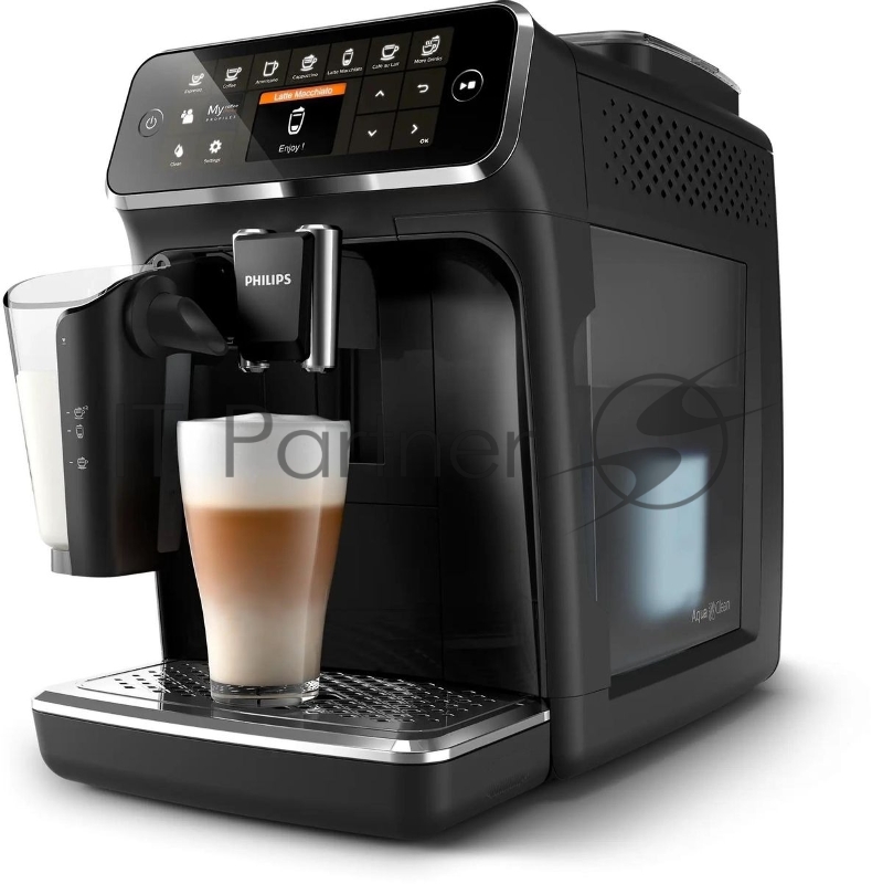 Кофемашина автоматическая Philips EP4341/51, черный/серебристый, 1.8 л, 1500 Вт, 15 Бар