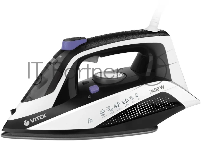 Утюг Vitek Prive VT-8360 2400Вт черный/белый